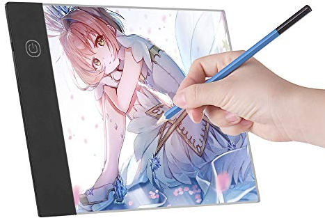 Fesjoy Graphic Tablet LED A5 Light Pad Digital Tablet Copyboard with Brightness Adjustable 3 Levels for Drawing Tracing Copy Display Art DIY Painting Diamond Supplies