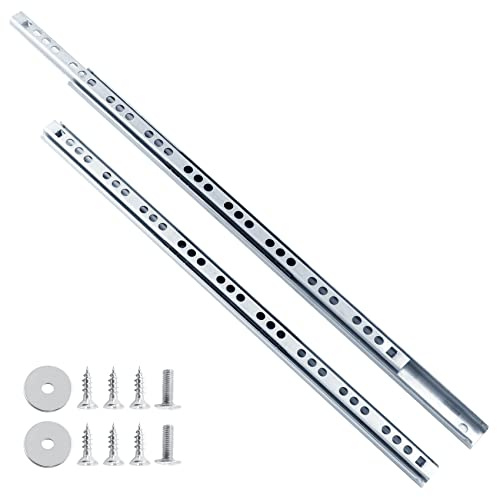 Uenhoy 1 Paar Schubladenschienen, 31 cm, Vollauszug, Gleitschiene, Kugellager, Zwei-Wege-Schubladenschienen (17 mm x 310 mm)