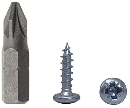 Lot de 100 vis à bois DIN 7981 en acier zingué 3,5 x 13 mm Vis à bois à tête bombée Vis universelle Pozi-Drive Vis PZ entièrement filetée (100, 3,5 x 13 mm)