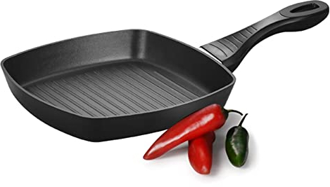 Sartén antiadherente para parrilla de inducción de 24 cm – Sartén antiadherente con mango resistente al calor – Revestimiento antiadherente sin PFOA – Compatible con todas las estufas.