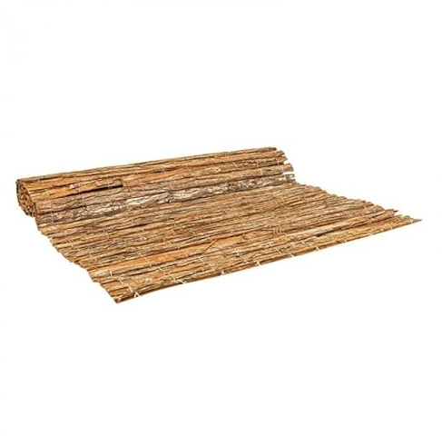 Grindi - Rindenmatte Sichtschutzzaun Zaunblende für Balkon, Garten, Terrasse, Sichtschutzzaun, Schattiernetz, Sonnen- und Windschutz - Rinde - GMK - Anthrazit, 180x300 cm
