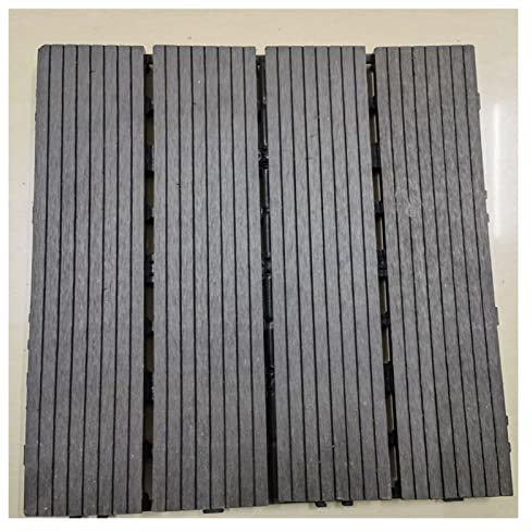 VXHCS Ineinandergreifende Terrassenfliesen, Klickfliesen Balkon Bodenbelag, Wasserdichter Bodenbelag für Außenbereich für Innen und Außenbereich JSSSM (Color : A, Size : 30x30cm-6pcs)