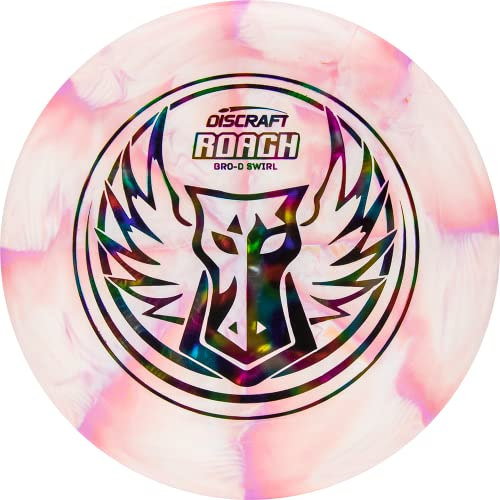 Discraft Unisex-Erwachsene Discraft's Swirl D Roach with Brodie Smith Dark Horse Stamp Putter Golf Disc, Farben können variieren
