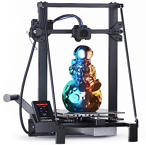 LONGER 3D Drucker LK5 Pro, Große Druckgröße 30X30X40CM, 3D Printer mit 4,3 Zoll Touchscreen, Open Source, Verbessertes Doppelgebläse-Kit, 0,1mm Präzise, 32-Bit Mainboard