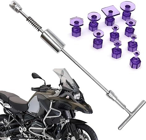 Auto Dellen | Auto Dent Puller Kit,T Bar Dellen mit 10 austauschbaren Estrich, Kohlenstoffstahl-Entfernung von Dellen, starke Saughammer zum Do-yourself-Entfernen von Dellen Novent