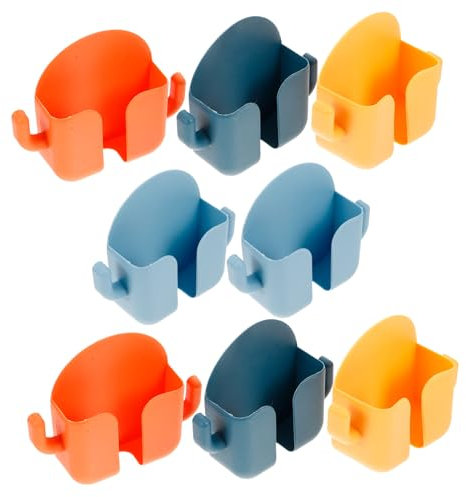 GARVALON 8pcs Wall Mount Phone Charger Adhesive Mobile Phone Charger Holder Wall Stand
