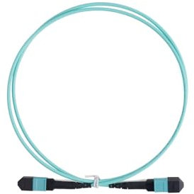 Equipement de communication Fil de raccordement de Fiber OM4 Multimode 100G MPO 8 cœurs APC UPC femelle à femelle Type A/B/C séquence 1/3/5/10/15/20M, câble optique bleu Jarretière à fibre optique(20M