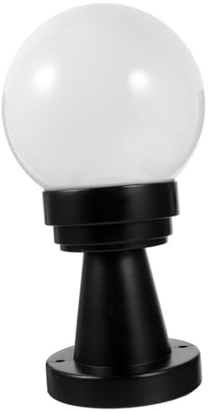 jojofuny Pantalla De Lámpara De Poste y Globo Para Luz Exterior Cubierta De Lámpara De Patio Resistente Decorativa y Fácil Instalación Repuesto De Pared Sin Fuente De Luz