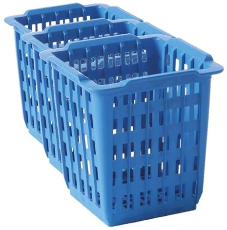 HENDI Besteckkorb, Spülmaschinenkorb, Polypropylen, 125x84x(H)135mm, blau (Packung mit 3)