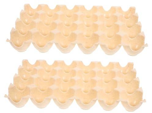 Warmhm Contenitore per Uova 2 Pezzi in Pp Salvaspazio Design Impilabile e Scanalature, Protegge le Uova e Si Adatta al Frigorifero Compatto