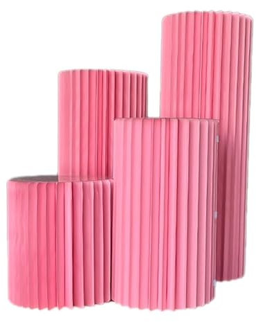 UZAMIRLEX Stand Columna de Papel para Tartas, Pedestal de Pilar Plegable de cartón cilíndrico for Bricolaje, Soporte de Columna de exhibición(11.8IN-C)