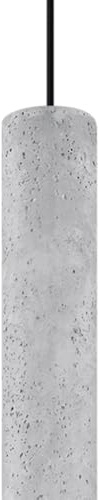 SOLLUX lighting Hängelampe Pendelleuchte Hängeleuchte Deckenlampe Beton 1 Flammig LED Lampe Glühbirne 3000K Grau Solvix