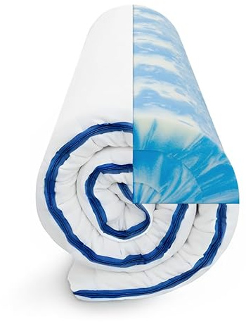 Sleepneo Gel-Topper 200x200 cm, Höhe 8 cm, Matratzenauflage 200x200, Veganer Matratzentopper aus Gelschaum, Premium Materialien Made in Germany