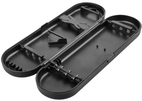 SynapSYA Bolsa para Dardos Caja de Dardos portátil Nailon, Estuche plástico for Jugadores Profesionales, Color Negro