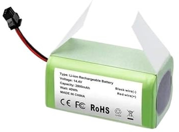 Batería de Repuesto Li-Ion 3500mAh 14.4V, Compatible con Cecotec Conga 990 1090 Deebot N79 N79S Eufy RoboVac 11 11S Aspiradora Robot Autonomía Extendida(3000mAh)