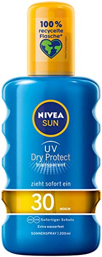 NIVEA SUN UV Dry Protect Transparent, 200 ml