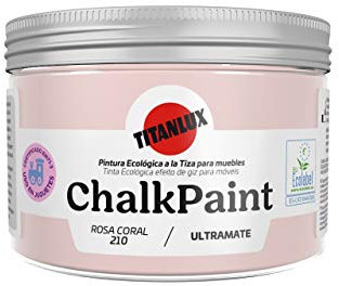 Titan - Chalk Paint Pintura a la Tiza (150 ml, Rosa Coral)