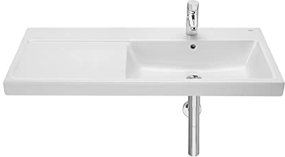 Roca,The Gap,Lavabo de porcelana mural,Blanco,,repisa izquierda,1000mm x 460mm x 175mm,A3270ME000