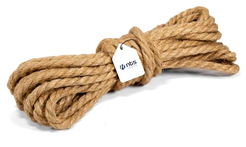 NTS-Nähtechnik Juteseil 10mm - 10m | Juteschnur Jutekordel | Diverse Größen und Längen