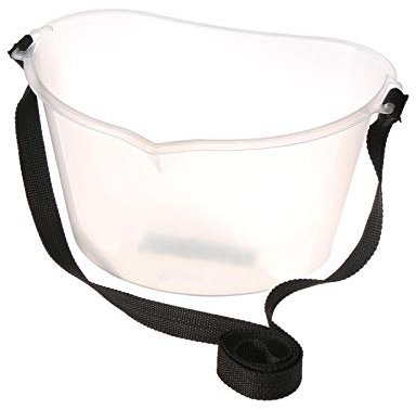 byMall Berry Picking Basket - 3L Hands-Free Fruit Picking Bucket with Adjustable Strap (Clear)