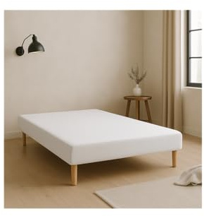 by sommiflex SOMMIER TAPISSIER Blanc 140x200 cm | Fabrication FRANÇAISE ARTIS