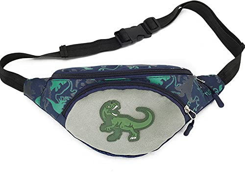 Kinder Gürteltasche, Dinosaurier Gürteltasche, Dinosaurier Taillentasche, Mädchen Mode Hüfttasche, Reise Bauchtasche, Tragbar, Einstellbar, Hohe Kapazität, Für Kinder, Jungen, Mädchen, Grün