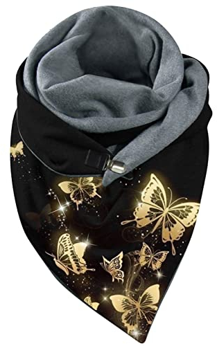 GBEN Damen XXL Strick Dreieck Schal großen Schals Halstuch Frauen Winterschal Herbstschal Poncho Lauschig Strickschal Einfarbig Wrap Schal Lange Stola Damenschal (T1-B, One Size)