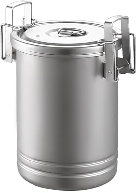 Gavetta Scout, Accessori Campeggio per Picnic All'aperto, Pentola per Riso, Pentola in Acciaio Inossidabile, Cucina da Campeggio da Viaggio Multifunzionale