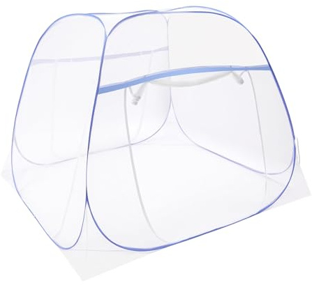 Zanzariera da letto pieghevole, zanzariera da viaggio portatile, zanzariera pieghevole a maglie fitte, tenda zanzariera da campeggio, 200 x 180 x 150 cm