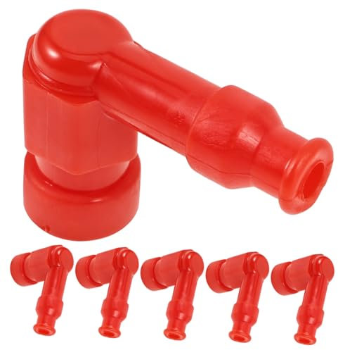 GETAJGHSD 10 Stück Gummi Zündkerzenkappen Rot Hochtemperaturbeständig Zündkerzenstecker Schutz Für Roller Motorräder Zubehör