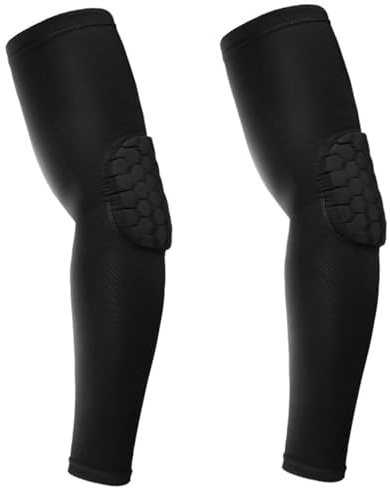 Ellenbogenbandage, gepolstert, Kompression für Ellenbogenschützer, Volleyball-Ellenbogenschützer, Basketballarmärmel, Fußballarmärmel, Schwarz , X-Small
