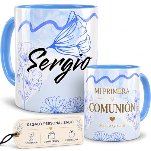Taza Personalizada Nombre Regalo Hombre San Valentin Enamorados Amor Novio Esposo Cumpleaños Amigo Dia Del Padre Diseño Minimalista Arte Lineal Café Té Apta Microondas Regalos Chicos Desayuno