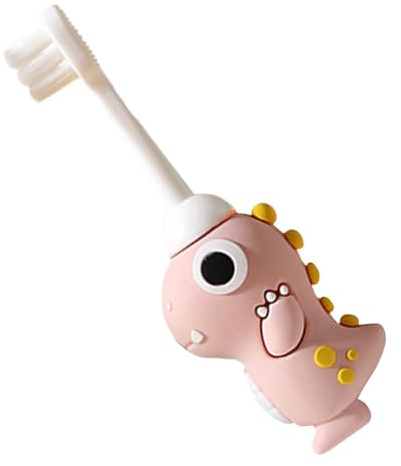 Spazzolino da denti per bambini con setole morbide | Spazzolino da denti per bambini con simpatico dinosauro | Spazzola delicata per bambini da 2 a 6 anni | Spazzolino divertente e sicuro per bambini