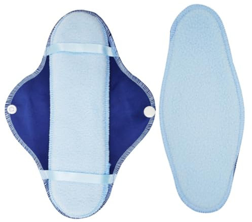 Vaguelly Wiederverwendbare Damenbinden Aus Atmungsaktivem Plüsch Faltbare Waschbare Stoff Menstruationspads 8 Stück Mit Aufbewahrungstasche Saugfähige Hygiene Für Unterwegs Und Wochenbett