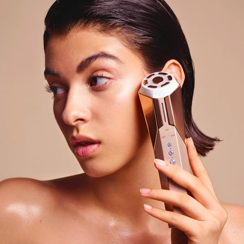 Reva Instant Age Renewal Wand by Project E Beauty | Anti-Aging Facial Massager | LED Light Therapy | Radio Frequency Skin Tightening & Lifting | Sculpting & Toning | Anti-Wrinkle