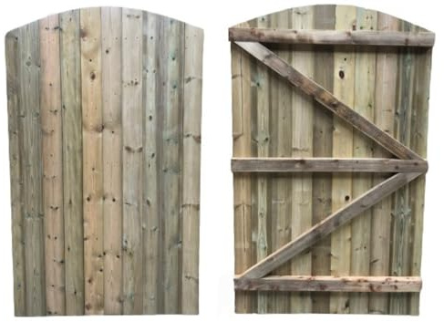 Rustic Wooden Garden Side Gate, Pressure Treated Timber, Z-Brace Design