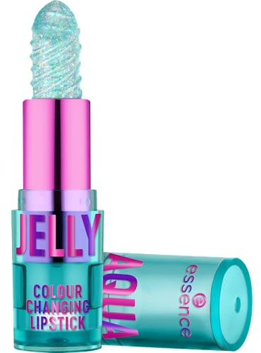 essence AQUA JELLY COLOUR CHANGING LIPSTICK, adattamento al colore, effetto colorante, traslucida (2.8g)