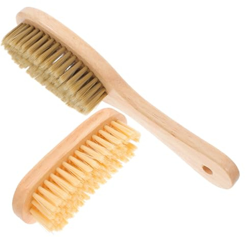 CORHAD Lot de 2 Brosses à Sable de Plage Portables pour Vacances, Brosse à Sable Poils Doux et Durs, Nettoyage Rapide pour Surfeurs et Sorties Plage, Outil Léger