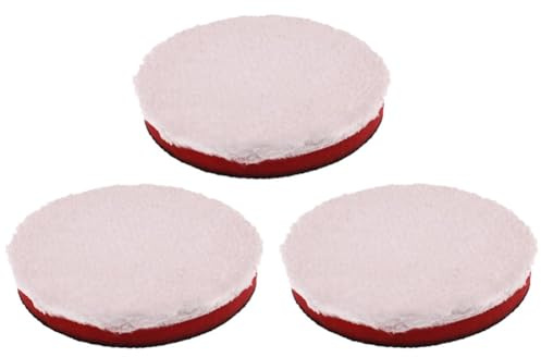 Almohadillas de respaldo de para pulidoras, almohadillas de esponja gruesa de 5 pulgadas (125 mm), amortiguación densa de 20 mm, microfibra + gamuza, reutilizables