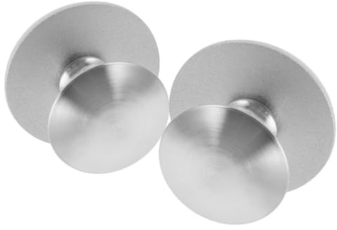 SOLUSTRE Maniglia Adesiva in Acciaio Inossidabile 2 Pezzi, senza Foratura, Design Adesivo per Porte Doccia in Vetro e Mobili Cucina, Semplice e Moderna