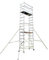 BPS Aluminium Scaffold/Scaffolding Tower/Towers DIY Premium Plus with 4 x Lockable Wheels and Outriggers and Leg Height Adjustment Kit 6m Working Height Free Next Day Delivery