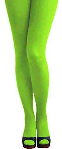 Oblique Unique® Sexy Neon Strumpfhose für Damen Frauen Mädchen 80s 80er 90s 90er Jahre Motto Party Fasching Karneval Kostüm Accessoire