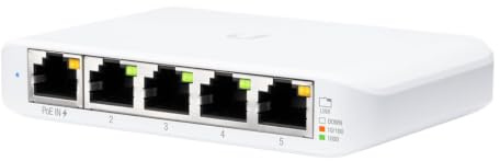 UbiQuiti UniFi Switch USW-Flex-Mini-5 1 Gbps 5-Port Ethernet PoE