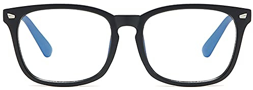 MAGIMODAC Blaulichtfilter Lesebrille groß Damen Herren Computerbrille Lesebrillen Sehhilfe Brille Computer-Lesebrillen mit/ ohne Stärke (Matt schwarz, 1.50)