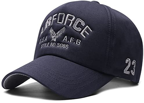 Sporty Baseballcap Airforce U.S.A. Retro Flugzeug Oldschool Kappe Mütze Cap Schirmmütze Basecap USA verstellbar