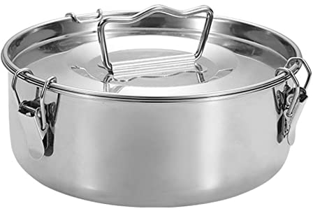 Molde Redondo de Acero Inoxidable con Tapa, moldes reposteria, flaneras Acero Inoxidable, Molde Tarta, flaneras con Tapa, Molde Tarta de Queso, Color Plateado