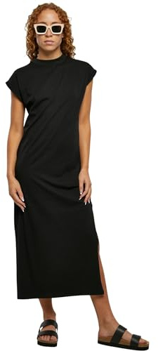 Urban Classics Damen Kleid Ladies Long Extended Shoulder Dress, langes Kleid für Frauen, Loose Fit, erhältlich, Größen XS-5XL