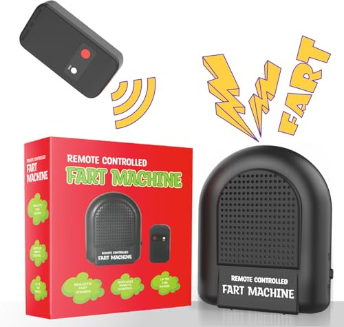 Fart Machine with Remote, Remote Controlled Fart Machine with Different Realistic Sounds Portable Farting Machine Toy Pranks Jokes Gag Gift for Kids Adults Pocket Size