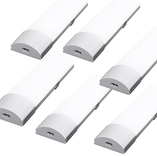 Cecaylie 36W Led Feuchtraumleuchte, 120CM LED Röhre, 4000K 3060LM Verknüpfbar Werkstattlampe, IP65 LED Deckenlampe, Leuchtstoffröhre, Feuchtraumlampe für Feuchtraum Garage Bad Keller Büro, 6 Stück