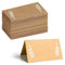 60 Piezas Tarjetas de Lugar, Tarjetas de Mesa Marrón, Tarjetas de Lugar de Papel Kraft, Nombre Lugar Tarjetas para Decoración Fiesta Boda Colocación Plegable Decoración Banquetes Eventos 9 x 10 cm